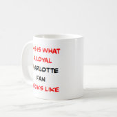 Charlotte-Fan, treu Kaffeetasse (Vorderseite Links)