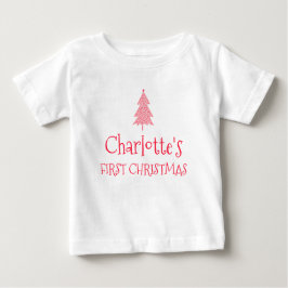 Charlotte First Christmas Baby 1. Weihnachtsnachts Baby T-shirt
