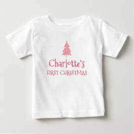 Charlotte First Christmas Baby 1. Weihnachtsnachts T-shirt