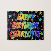 "CHARLOTTE" First Name, Fun "HAPPY BIRTHDAY" Puzzle (Horizontal)