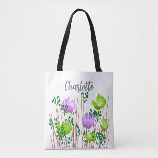 Charlotte Floral Monogram Tasche (Vorderseite)