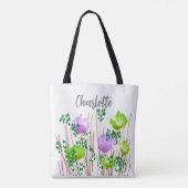 Charlotte Floral Monogram Tasche (Rückseite)