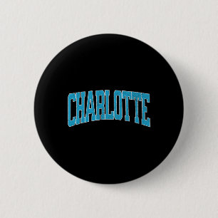 Charlotte Fußball Vintage Stadt Button