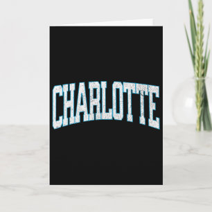 Charlotte Fußball Vintage Stadt Karte