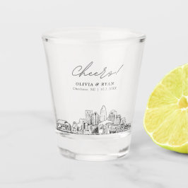 Charlotte Gastgeschenk Hochzeit Personalisiert Che Schnapsglas