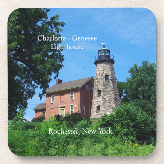 Charlotte - Genesee Lighthouse 6 Untersetzer aus K (Vorderseite)