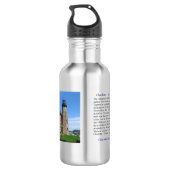 Charlotte Genesee Lighthouse Edelstahlflasche (Rückseite)