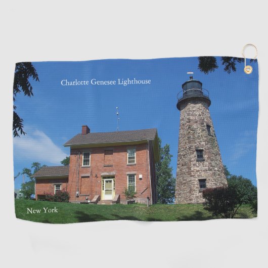 Charlotte Genesee Lighthouse Golfhandtuch (Horizontal)