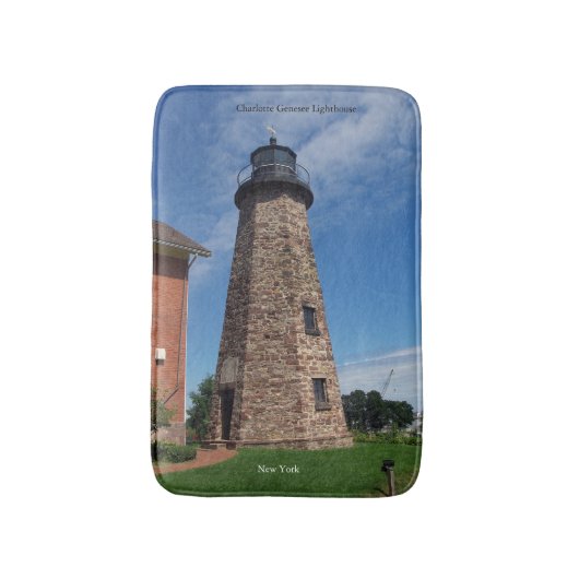 Charlotte Genesee Lighthouse hohe Badematte (Vorderseite Vertikal)