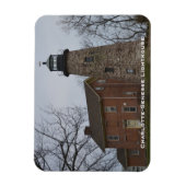 Charlotte-Genesee Lighthouse & Keepers House Magnet (Vertikal)