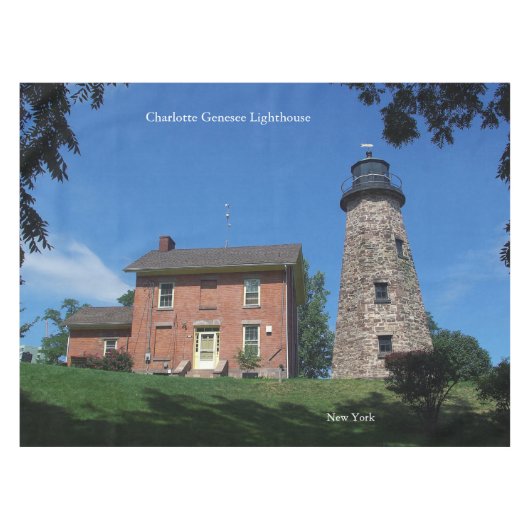 Charlotte Genesee Lighthouse Tischtuch Tischdecke (Vorderseite (Horizontal))