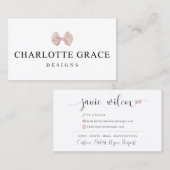 Charlotte Grace Visitenkarte (Vorne/Hinten)