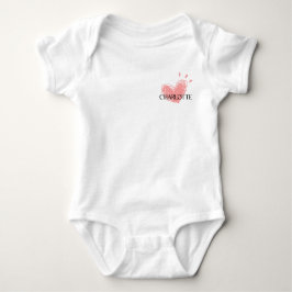 Charlotte Heart Baby Bodysuit Baby Strampler