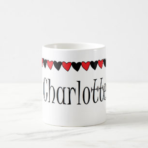 Charlotte-Herz-Name Kaffeetasse