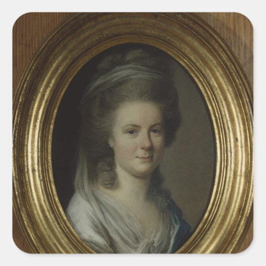 Charlotte Kestner Quadratischer Aufkleber (Vorderseite)