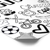 "CHARLOTTE" - Kontur-Design Poster (Ecke)