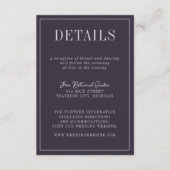 Charlotte | Kurierte Farben | Details Begleitkarte (Vorderseite)