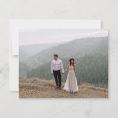 Charlotte | Kurierte Farben | Hochzeit Danke (Rückseite)