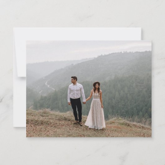 Charlotte | Kurierte Farben | Hochzeit Danke (Rückseite)