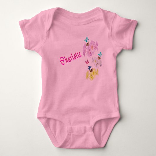 Charlotte-Logo, Baby Bodysuit Baby Strampler (Vorderseite)