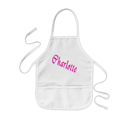 Charlotte-Logo, Kinderschürze (Vorne)