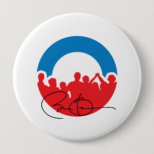 CHARLOTTE MIT BARACK OBAMA - .PNG BUTTON