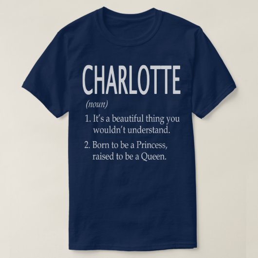 Charlotte Name Geschenk 124 T-Shirt (Design vorne)