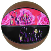 Charlotte, Name Logo, Ordnungsgröße Basketball (Vorderseite)