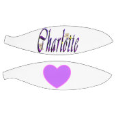 Charlotte Name mit Teddy und Herz Basketball (Panele)