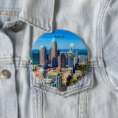 Charlotte, NC-Himmelspanorama Button (Beispiel)