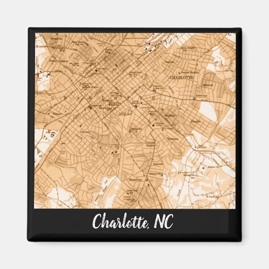 Charlotte NC Magnet (Vorne)