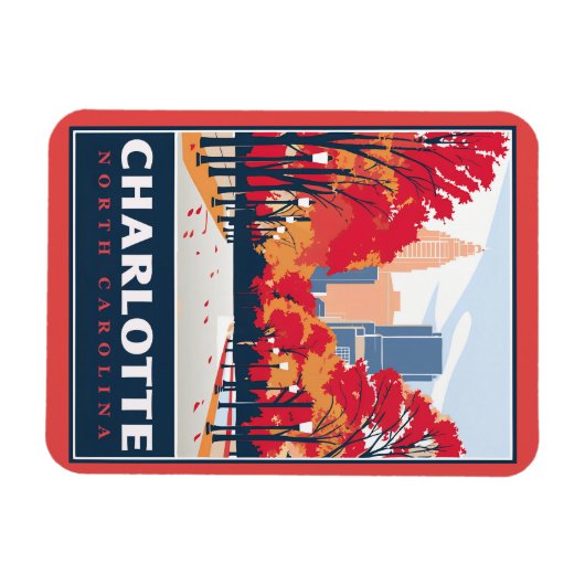 Charlotte, NC Magnet (Horizontal)