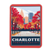 Charlotte, NC Magnet (Vertikal)