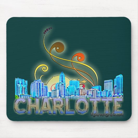 Charlotte, nc mousepad (Vorne)