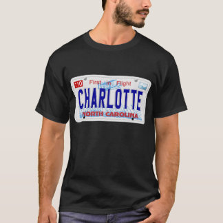 Charlotte - NC-Platte T-Shirt