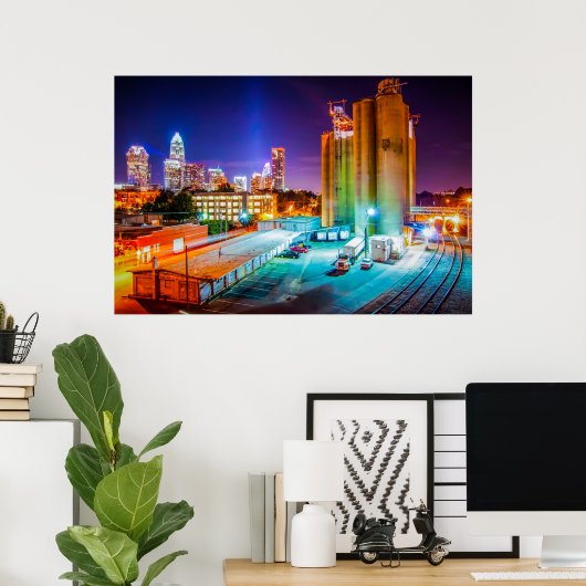Charlotte, NC Poster (Heimbüro)