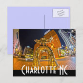 Charlotte NC Postkarte (Vorne/Hinten)
