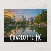 Charlotte NC Postkarte (Vorderseite)