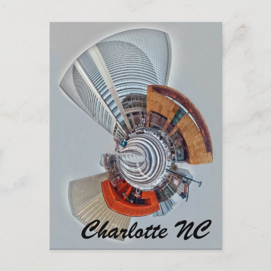 Charlotte NC Postkarte (Vorderseite)
