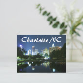 Charlotte NC Postkarte (Stehend Vorderseite)