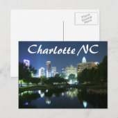 Charlotte NC Postkarte (Vorne/Hinten)