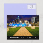 Charlotte NC Postkarte (Vorne/Hinten)