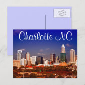 Charlotte NC Postkarte (Vorne/Hinten)