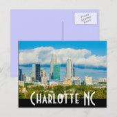 Charlotte NC Postkarte (Vorne/Hinten)