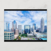 Charlotte NC Postkarte (Vorderseite)