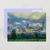 Charlotte NC Postkarte (Vorne/Hinten)