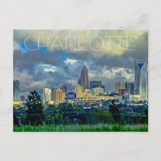 Charlotte NC Postkarte