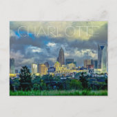 Charlotte NC Postkarte (Vorderseite)