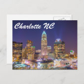 Charlotte NC Postkarte (Vorne/Hinten)