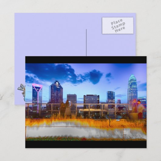 Charlotte nc postkarte (Vorne/Hinten)